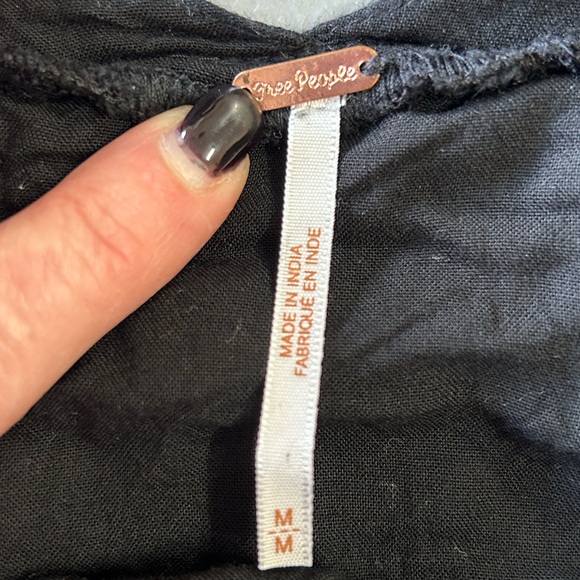 Free People Women’s Rhiannon Embroidered Babydoll‎ Mini Dress  Sz M - Picture 9 of 9